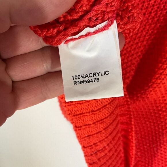 Carina Ricci Dolman Sleeve, Cropped Open Knit Sweater. Made in Italy, Small. - Picture 16 of 16